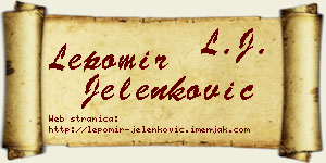 Lepomir Jelenković vizit kartica